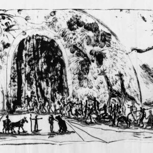 Entrando a la bóveda Santuario de la Madre Tierra